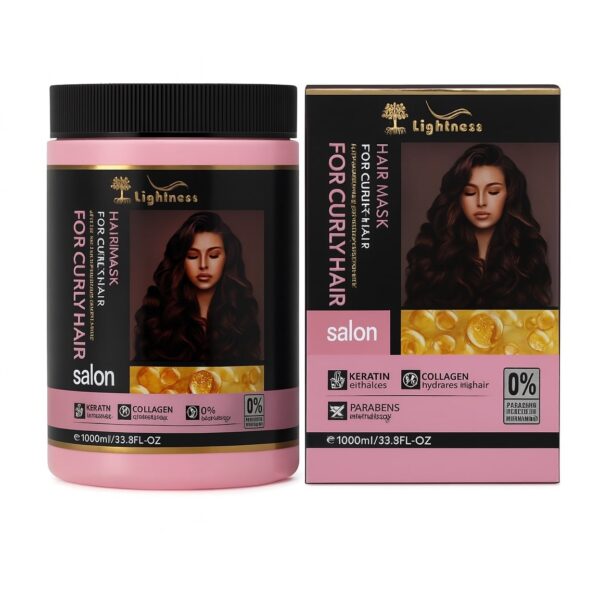 ماسک مو لایتنس Lightness موهای فر حاوی کلاژن و آرگان و کراتین حجم 1000 میل