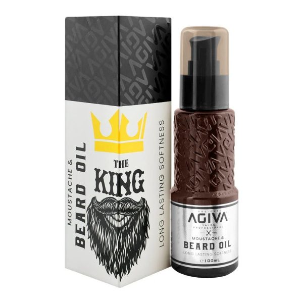 روغن ریش و سبیل آگیوا Agiva Moustache & Beard Oil برای موهای نرم 100 میل
