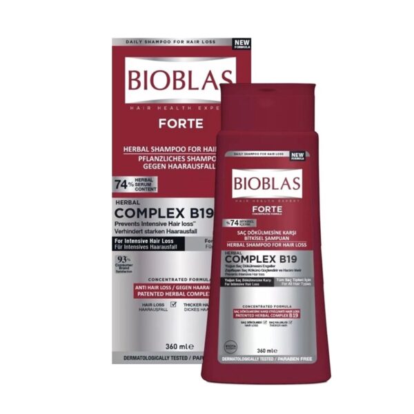 شامپو مو ضدریش بیوبالاس bioblas حجم 385میل