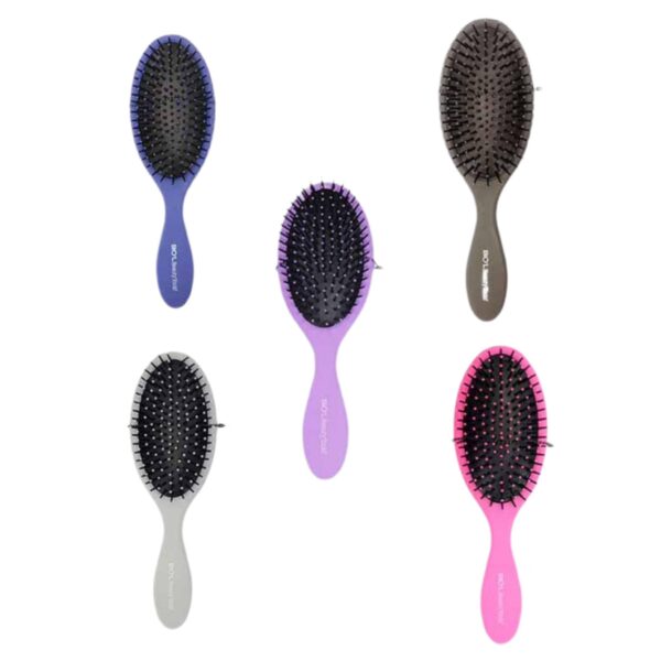 برس مو بیول بیضی مدل beauty tools با دندانه ‌های پلاستیکی