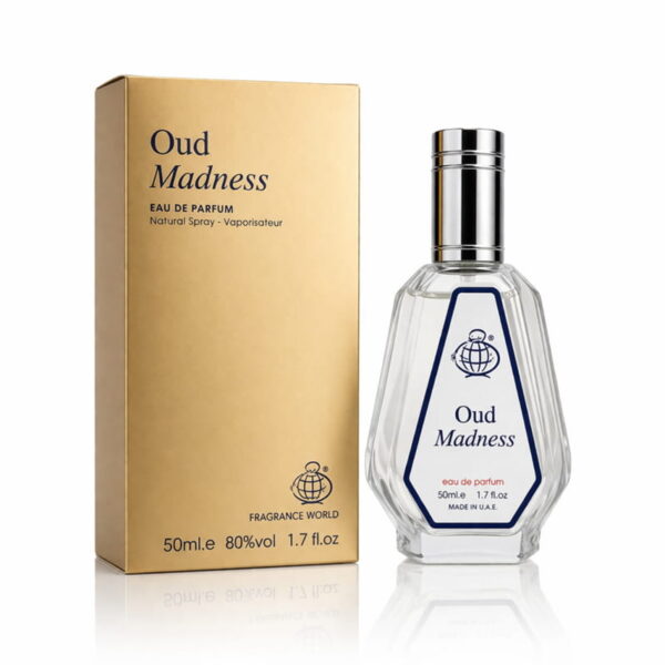 ادکلن فرگرانس ورد (Fragrance World) مدل OUD MADNESS - حجم 50 میل