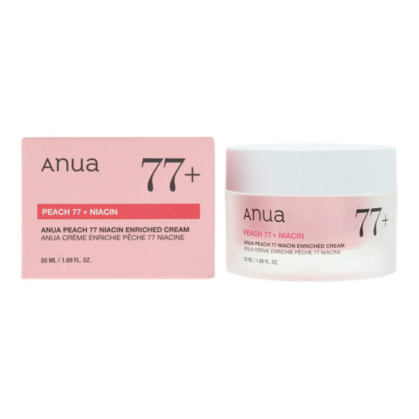کرم آبرسان پوست ANUA آنوا niacin enriched cream هلو 77 حجم 50 میل