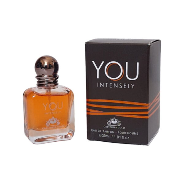 ادکلن جیبی مردانه کریستوفر گلد CRESTOFER GOLD مدل YOU intensely حجم 30 میلی لیتر