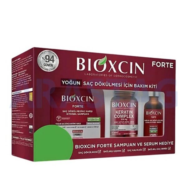 پک بیوکسین BIOXCIN قرص و شامپو و سرم مدل فورت